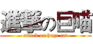 進撃の巨喵 (attack on huge cat)