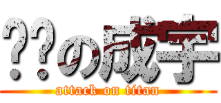 耍憨の成宇 (attack on titan)