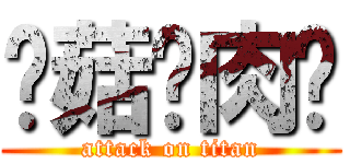 蘑菇雞肉麵 (attack on titan)