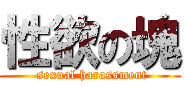 性欲の塊 ( sexual harassment)