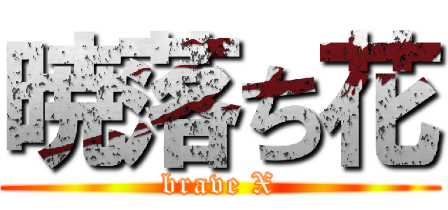 暁落ち花 (brave X)