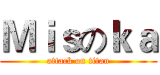 Ｍｉｓのｋａ (attack on titan)