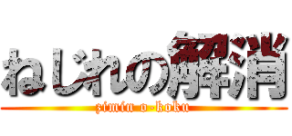 ねじれの解消 (zimin o-koku)