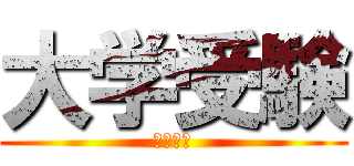 大学受験 (残り一年)