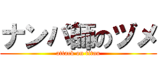 ナンパ師のヅメ (attack on titan)