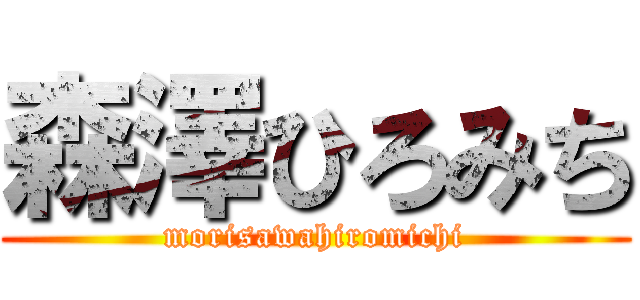 森澤ひろみち (morisawahiromichi)