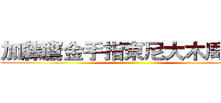 加藤鷹金手指東尼大木周杰倫 ()
