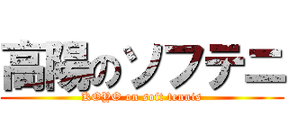 高陽のソフテニ (KOYO on soft tennis)