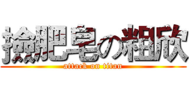 撿肥皂の粗欣 (attack on titan)