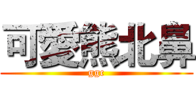 可愛熊北鼻 (ggc)