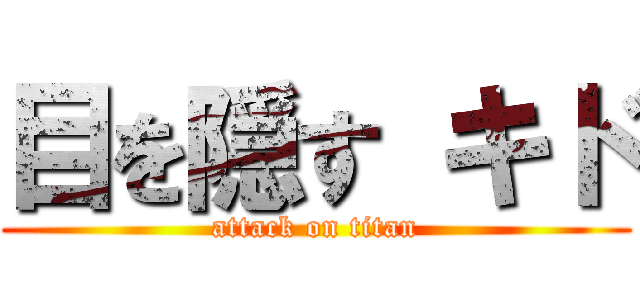 目を隠す キド (attack on titan)