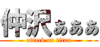 仲沢ぁぁぁ (attack on titan)