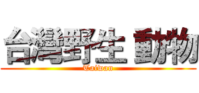 台灣野生 動物 (Taiwan)