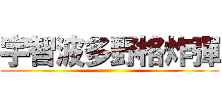 宇智波多野格炸彈 ()