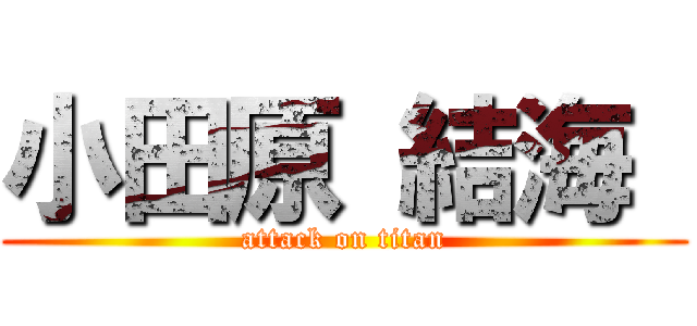 小田原 結海  (attack on titan)