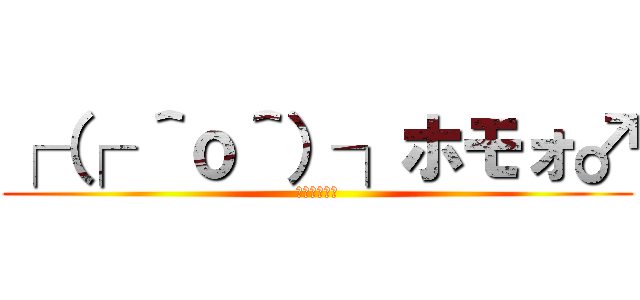 ┌（┌ ＾ｏ＾）┐ホモォ♂ (進撃のホモォ)