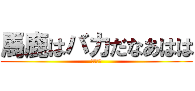 馬鹿はバカだなあはは (キチガイ)