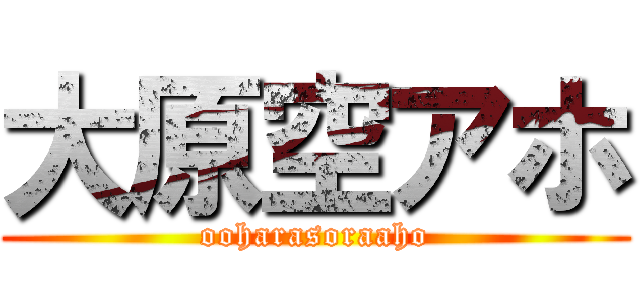 大原空アホ (ooharasoraaho)