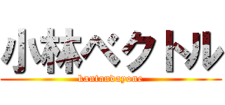小林ベクトル (kantandayone)