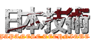 日本技術 (JAPANESE TECHNIQUE)