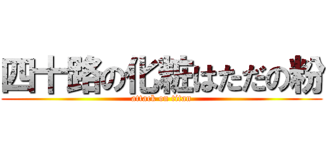 四十路の化粧はただの粉 (attack on titan)