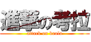 進撃の考拉 (attack on kaola)