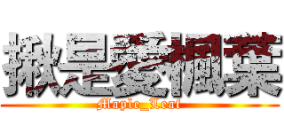 揪是愛楓葉 (Maple_Leaf)