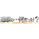 進撃の…何だっけ？ (attack on...?)