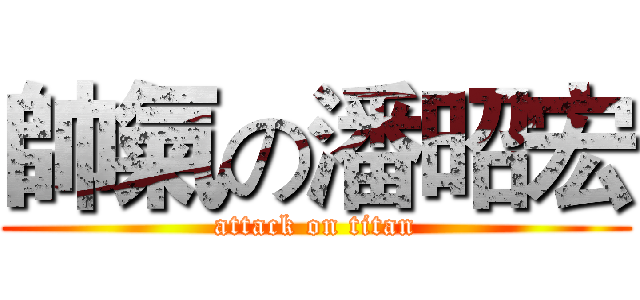 帥氣の潘昭宏 (attack on titan)