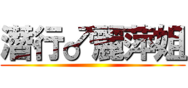 潛行♂麗萍姐 ()