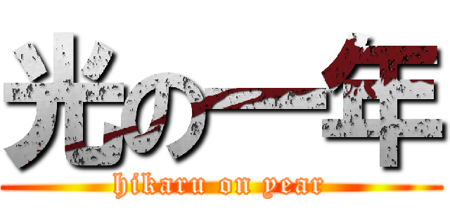 光の一年 (hikaru on year)