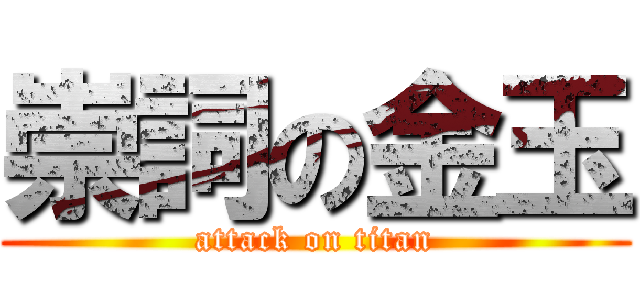 崇詞の金玉 (attack on titan)
