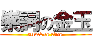 崇詞の金玉 (attack on titan)