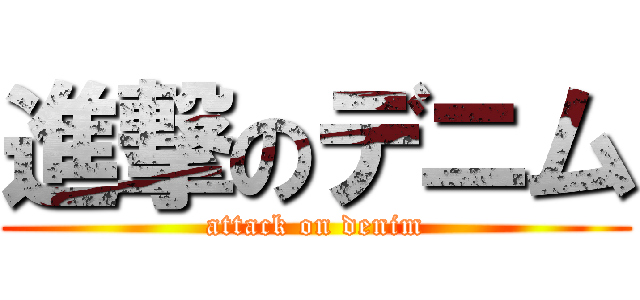 進撃のデニム (attack on denim)