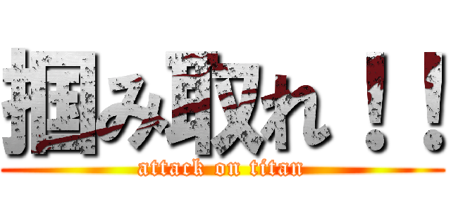 掴み取れ！！ (attack on titan)