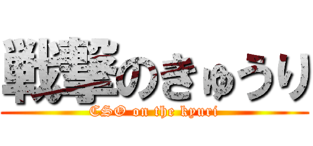 戦撃のきゅうり (CSO on the kyuri)