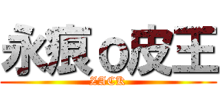 永痕ｏ皮王 (ZACK)