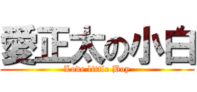 愛正太の小白 (Love little Boy)