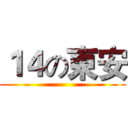 １４の東安 ()