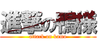 進撃の鴨様 (attack on kamo)