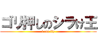 ゴリ押しのシラけ王 (i can fly)