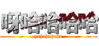 呀哈哈哈哈 (yahahahaha)