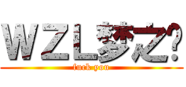 ＷＺＬ梦之队 (fuck you)