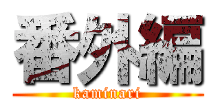 番外編 (kaminari)