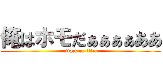 俺はホモだぁぁぁぁああ (attack on titan)