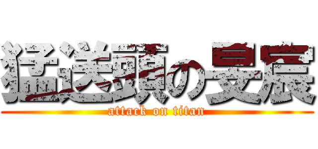 猛送頭の旻宸 (attack on titan)
