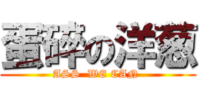 蛋碎の洋葱 (ASS  WE CAN )