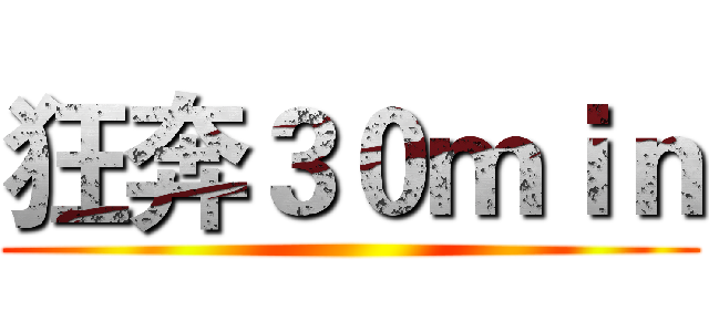 狂奔３０ｍｉｎ ()