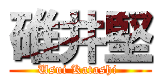 碓井堅 (Usui Katashi )