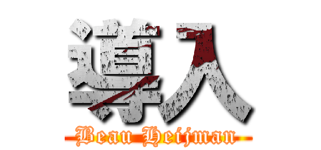 導入 (Beau Heijman)